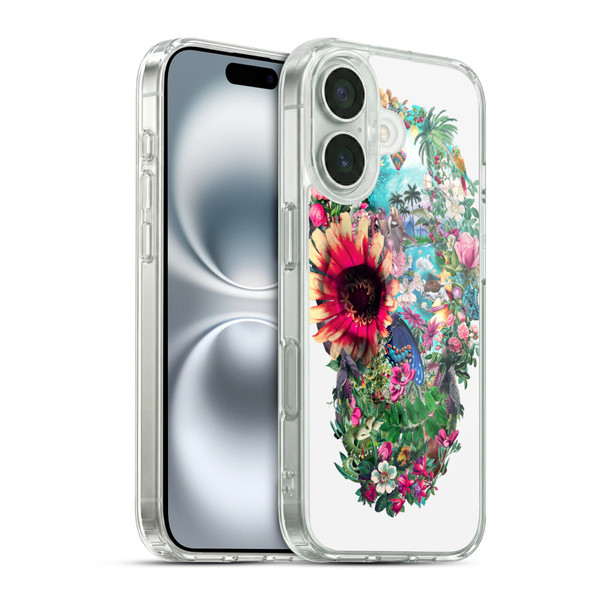 Riza Peker Skulls 6 Summer 2 Soft Gel Case for Apple iPhone 16 & MagSafe