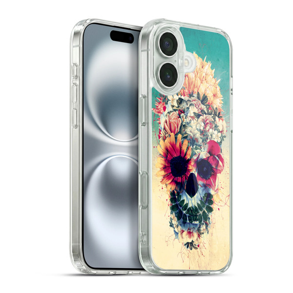 Riza Peker Skulls 6 Summer Soft Gel Case for Apple iPhone 16 Plus & MagSafe