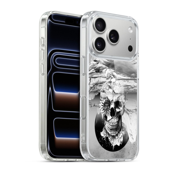 Riza Peker Skulls 6 Black And White 2 Soft Gel Case for Apple iPhone 17 Pro