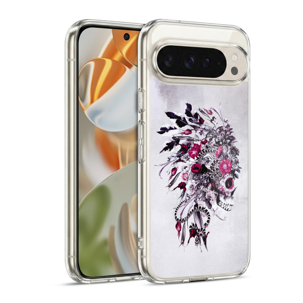 Riza Peker Skulls 6 Red Soft Gel Case for Google Pixel 9 / Pixel 9 Pro
