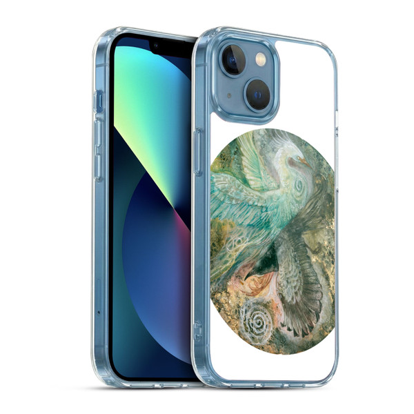 Stephanie Law Birds Divergent Soft Gel Case for Apple iPhone 13 Mini & MagSafe