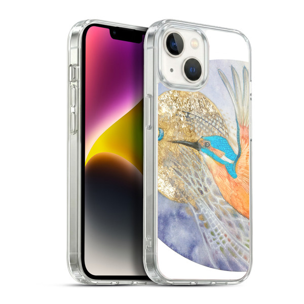 Stephanie Law Birds Kingfisher Soft Gel Case for Apple iPhone 14