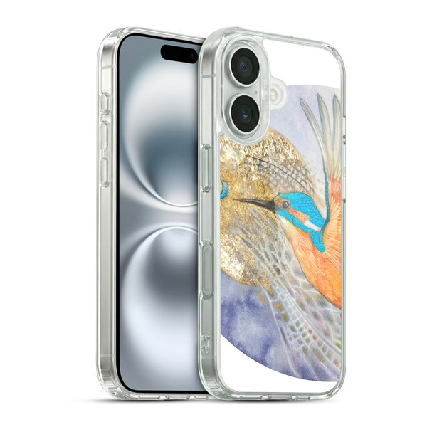 Stephanie Law Birds Kingfisher Soft Gel Case for Apple iPhone 16 & MagSafe