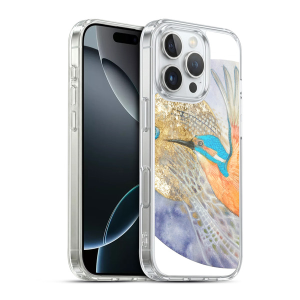 Stephanie Law Birds Kingfisher Soft Gel Case for Apple iPhone 16 Pro & MagSafe