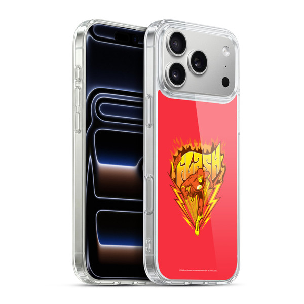 The Flash DC Comics Vintage Fastest Man Soft Gel Case for Apple iPhone 17 Pro Max