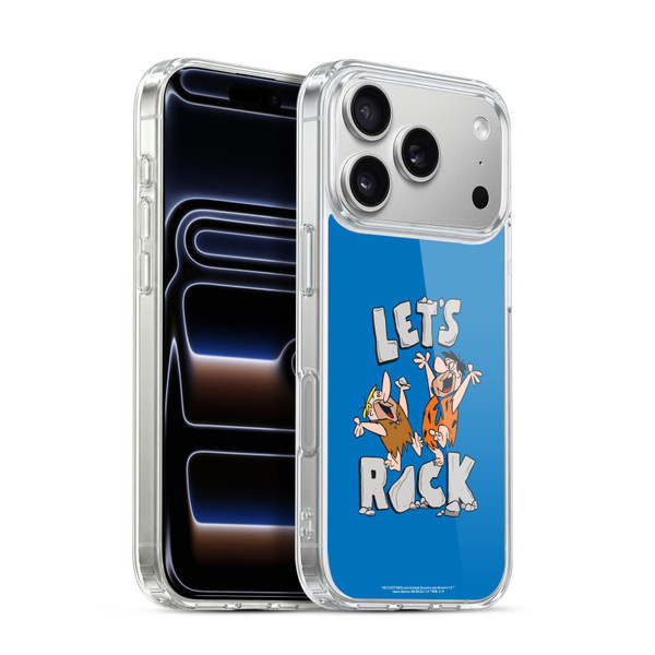 The Flintstones Graphics Fred And Barney Soft Gel Case for Apple iPhone 17 Pro