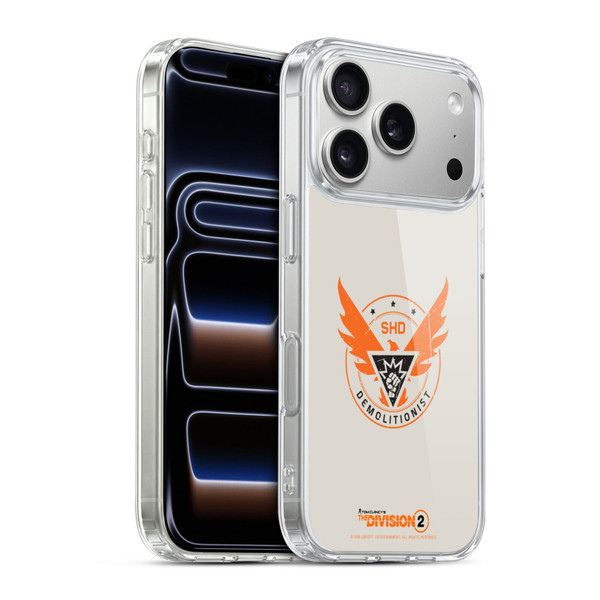 Tom Clancy's The Division 2 Logo Art Demolitionist Soft Gel Case for Apple iPhone 17 Pro