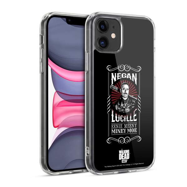 AMC The Walking Dead Negan Biker Art Lucille Soft Gel Case for Apple iPhone 11