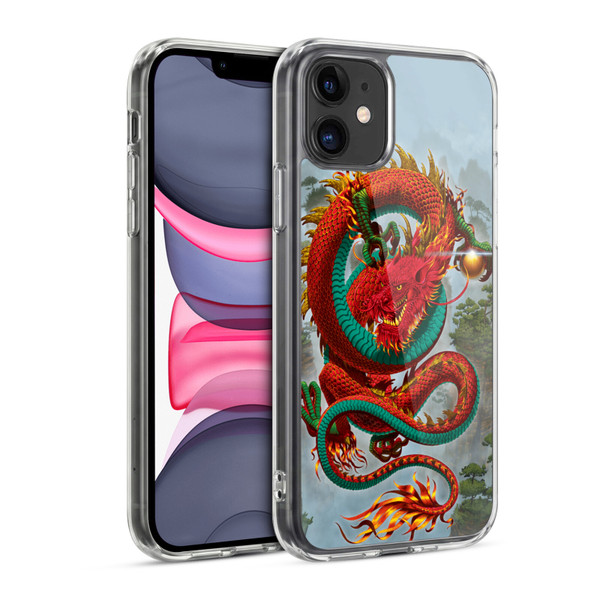 Vincent Hie Graphics Good Fortune Dragon Soft Gel Case for Apple iPhone 11