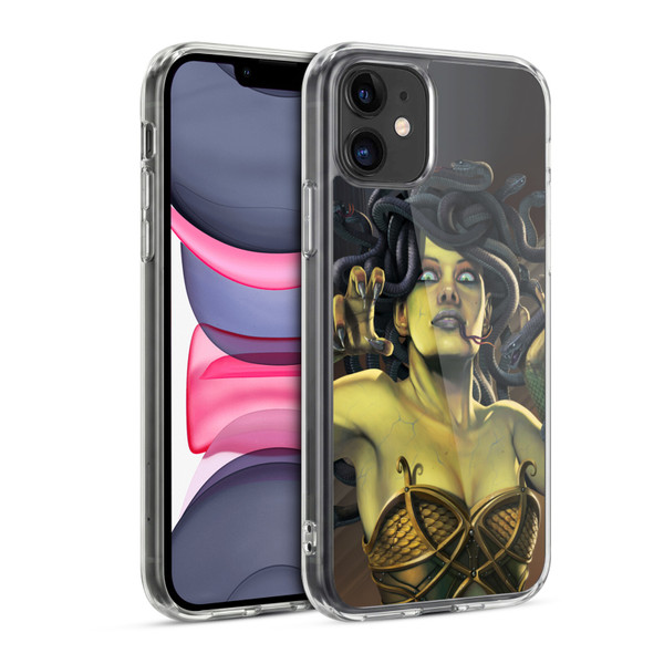 Vincent Hie Graphics Medusa Soft Gel Case for Apple iPhone 11