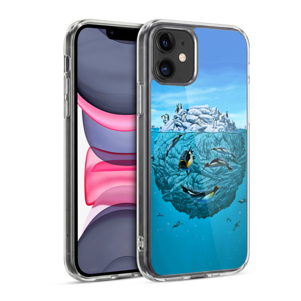 Vincent Hie Graphics Penguin Wink Soft Gel Case for Apple iPhone 11