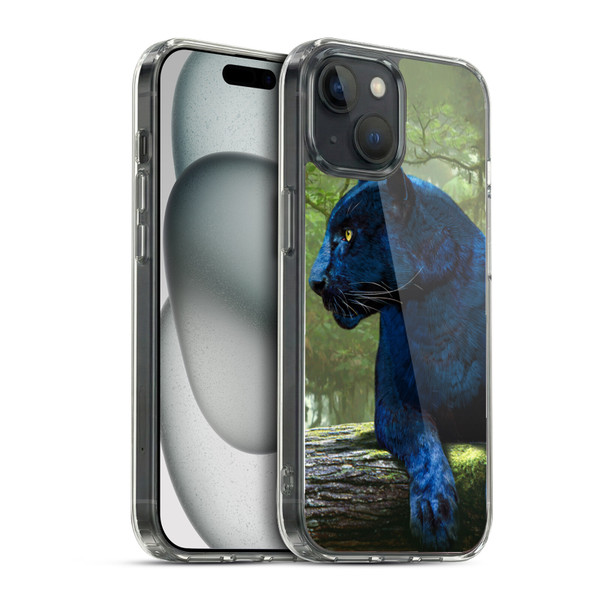 Vincent Hie Graphics Panther Soft Gel Case for Apple iPhone 15 & MagSafe