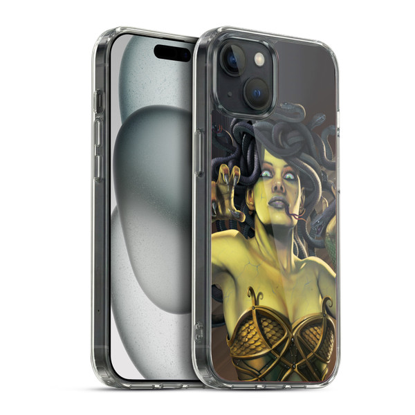 Vincent Hie Graphics Medusa Soft Gel Case for Apple iPhone 15 Plus & MagSafe