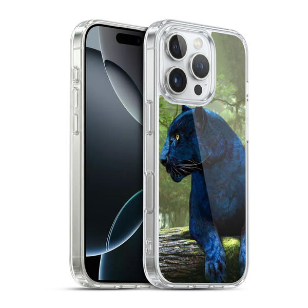 Vincent Hie Graphics Panther Soft Gel Case for Apple iPhone 16 Pro & MagSafe