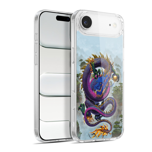 Vincent Hie Graphics Good Fortune Dragon Blue Soft Gel Case for Apple iPhone 17 Air