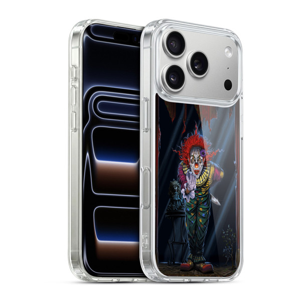 Vincent Hie Graphics Surprise Clown Soft Gel Case for Apple iPhone 17 Pro