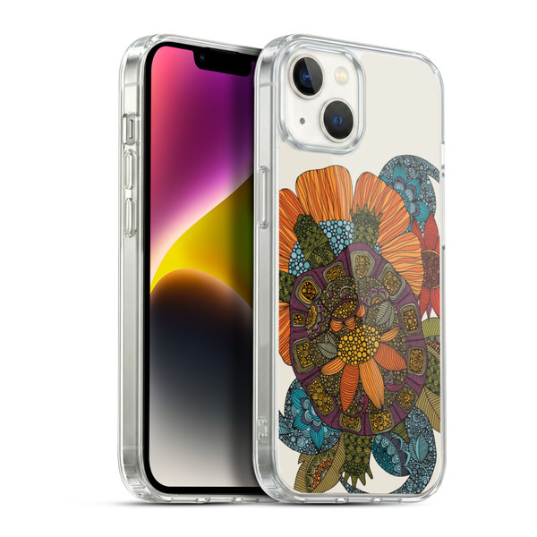 Valentina Animals And Floral Turtle 2 Soft Gel Case for Apple iPhone 14 Plus & MagSafe