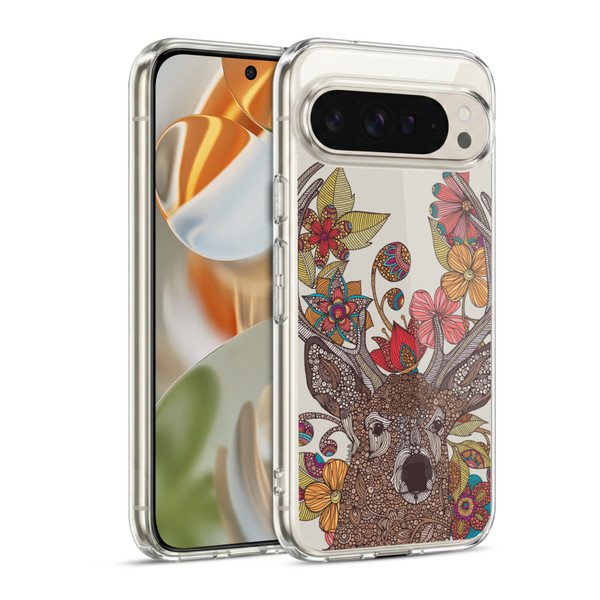 Valentina Animals And Floral Deer Soft Gel Case for Google Pixel 9 / Pixel 9 Pro