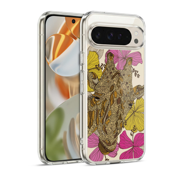 Valentina Animals And Floral Giraffe Soft Gel Case for Google Pixel 9 / Pixel 9 Pro