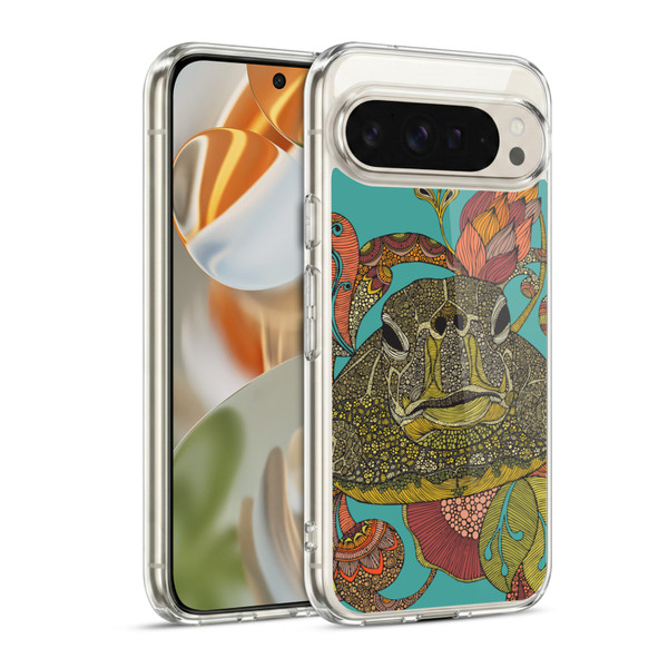Valentina Animals And Floral Turtle Soft Gel Case for Google Pixel 9 / Pixel 9 Pro