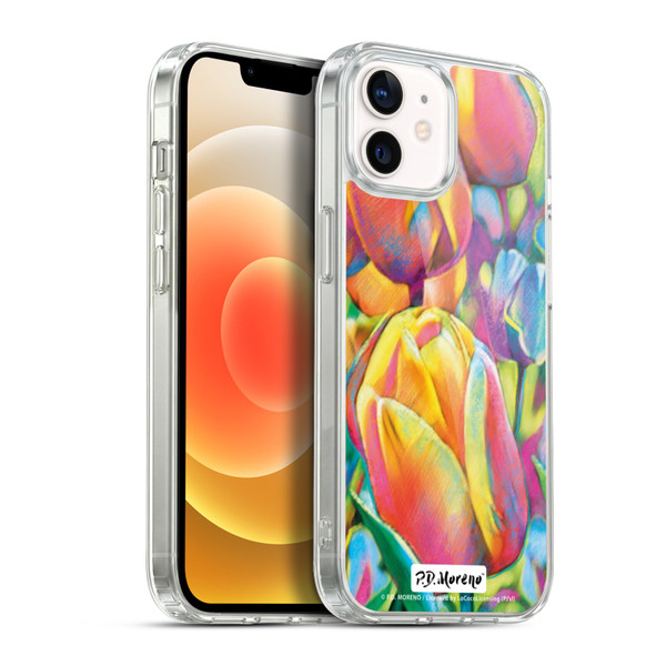 P.D. Moreno Assorted Design Tulips Soft Gel Case for Apple iPhone 12 / iPhone 12 Pro & MagSafe