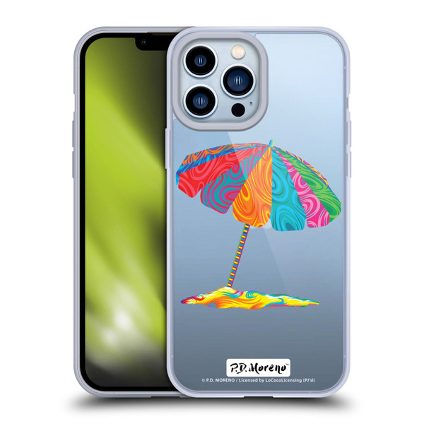 P.D. Moreno Assorted Design Beach Umbrella Soft Gel Case for Apple iPhone 13 Pro Max & MagSafe