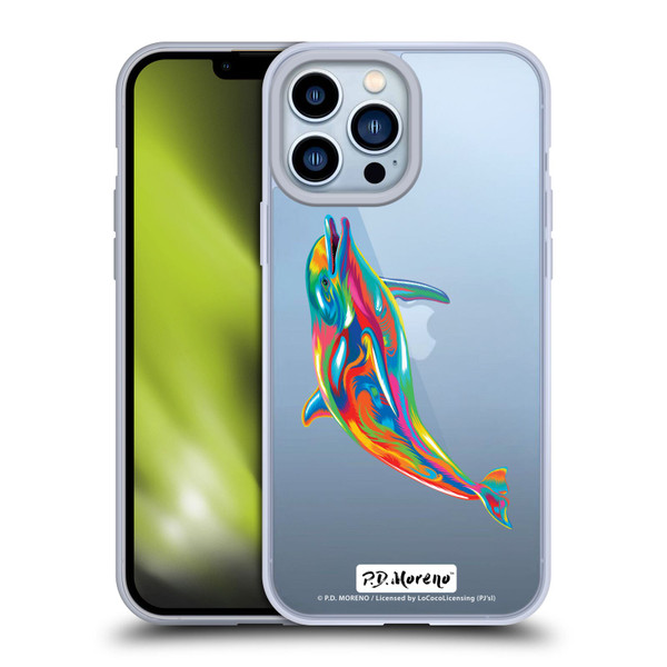 P.D. Moreno Assorted Design Dolpin Soft Gel Case for Apple iPhone 13 Pro Max & MagSafe
