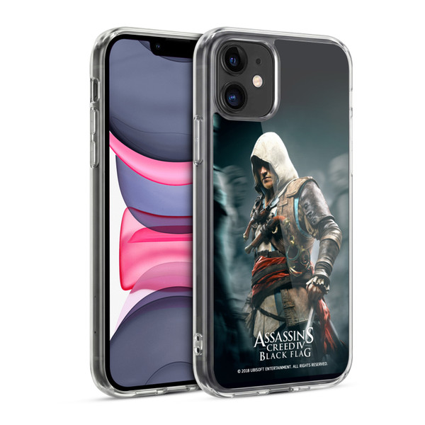 Assassin's Creed Black Flag Key Art Edward Crowd Soft Gel Case for Apple iPhone 11
