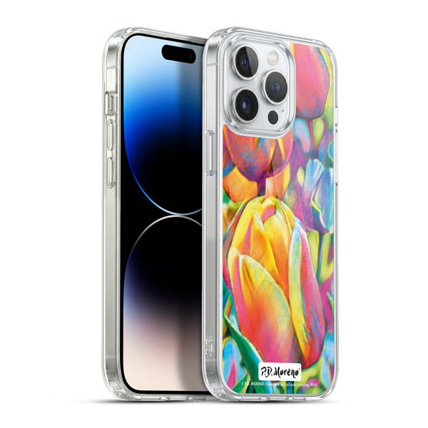 P.D. Moreno Assorted Design Tulips Soft Gel Case for Apple iPhone 13 Pro Max & MagSafe