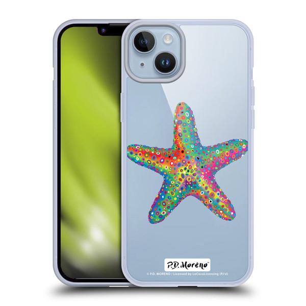 P.D. Moreno Assorted Design Starfish Soft Gel Case for Apple iPhone 14 Plus & MagSafe