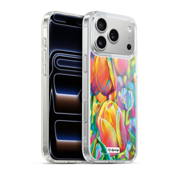 P.D. Moreno Assorted Design Tulips Soft Gel Case for Apple iPhone 17 Pro Max