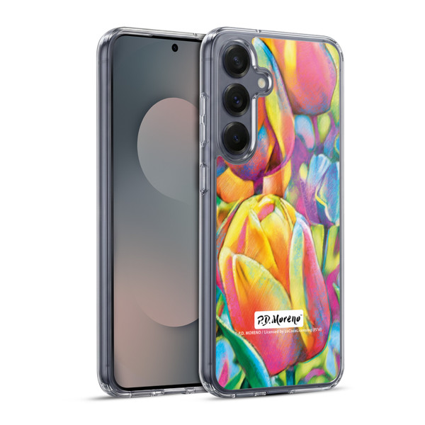 P.D. Moreno Assorted Design Tulips Soft Gel Case for Samsung Galaxy S25+ & MagSafe