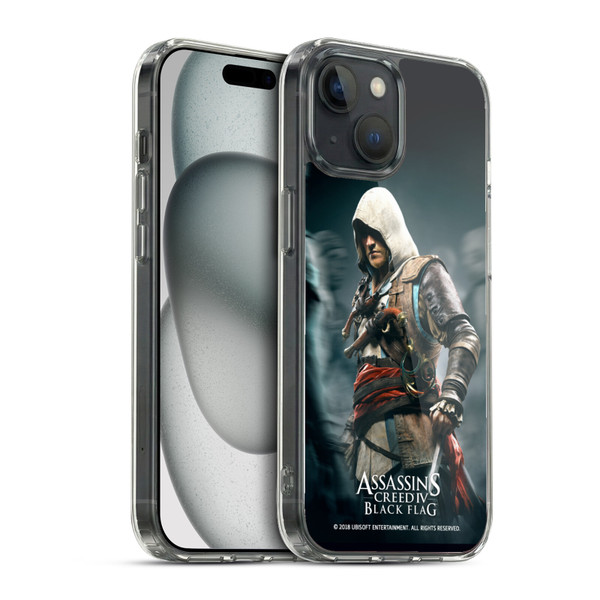 Assassin's Creed Black Flag Key Art Edward Crowd Soft Gel Case for Apple iPhone 15 & MagSafe