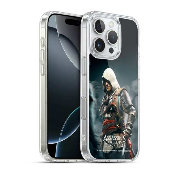 Assassin's Creed Black Flag Key Art Edward Crowd Soft Gel Case for Apple iPhone 16 Pro & MagSafe