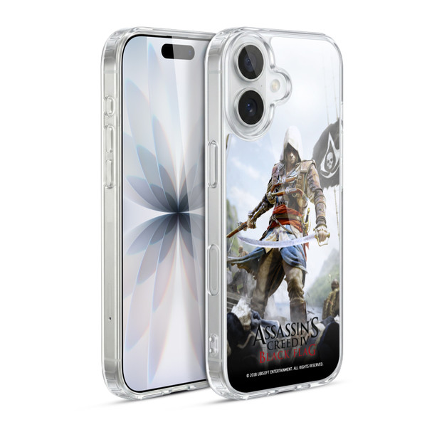 Assassin's Creed Black Flag Key Art Edward Sword Soft Gel Case for Apple iPhone 17