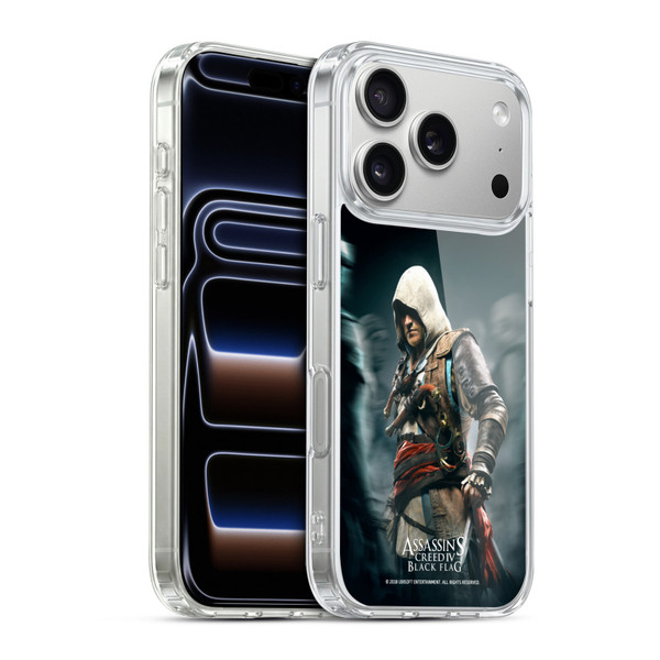 Assassin's Creed Black Flag Key Art Edward Crowd Soft Gel Case for Apple iPhone 17 Pro