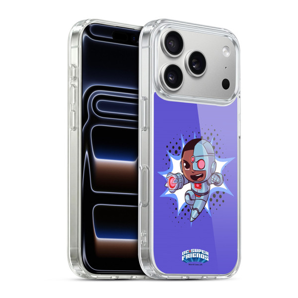 Super Friends DC Comics Toddlers 1 Cyborg Soft Gel Case for Apple iPhone 17 Pro
