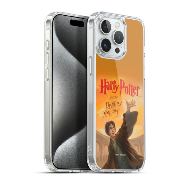 Harry Potter Literary Covers Deathly Hallows Soft Gel Case for Apple iPhone 15 Pro Max & MagSafe