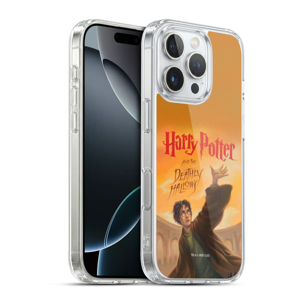 Harry Potter Literary Covers Deathly Hallows Soft Gel Case for Apple iPhone 16 Pro & MagSafe