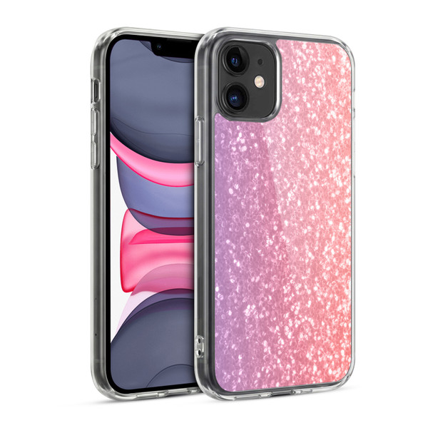 PLdesign Sparkly Coral Chive Blossom Soft Gel Case for Apple iPhone 11