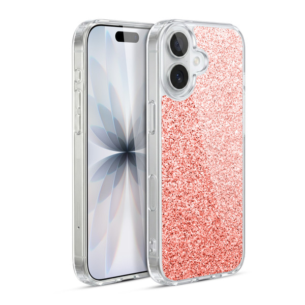 PLdesign Sparkly Coral Light Pink Soft Gel Case for Apple iPhone 17