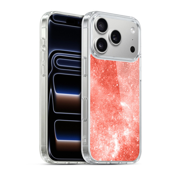 PLdesign Sparkly Coral Living Coral Galaxy Soft Gel Case for Apple iPhone 17 Pro