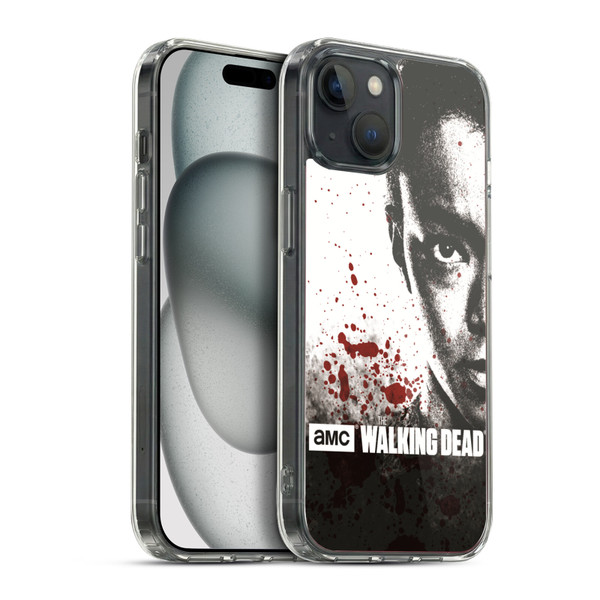 AMC The Walking Dead Gore Half Face Sasha Soft Gel Case for Apple iPhone 15 Plus & MagSafe