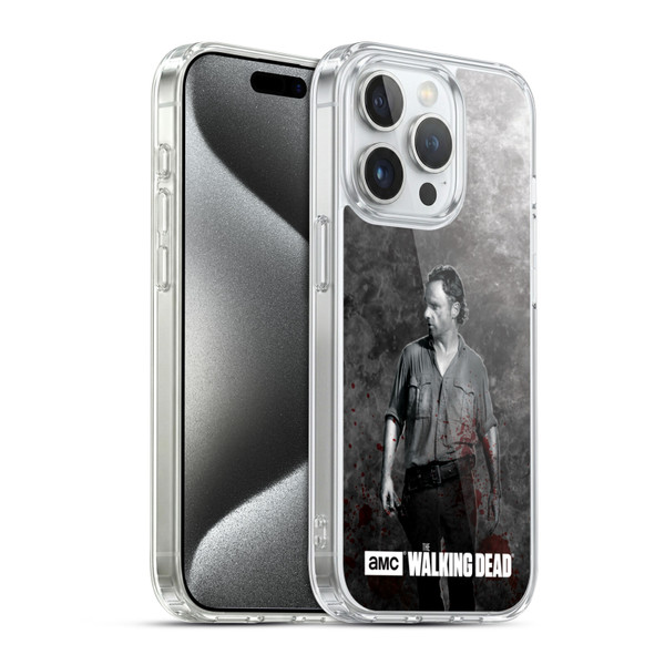 AMC The Walking Dead Gore Rick Grimes Soft Gel Case for Apple iPhone 15 Pro & MagSafe