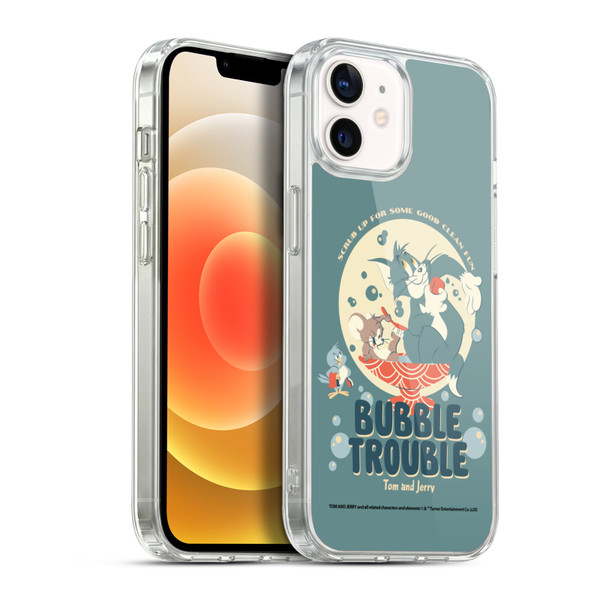 Tom and Jerry Retro Bubble Trouble Soft Gel Case for Apple iPhone 12 / iPhone 12 Pro & MagSafe