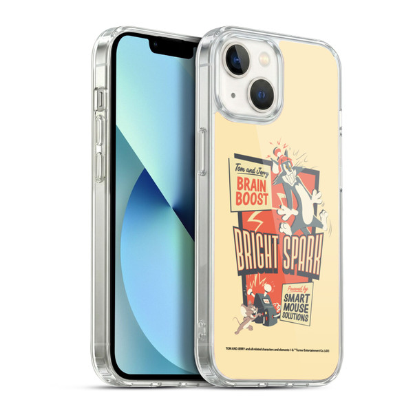 Tom and Jerry Retro Bright Spark Soft Gel Case for Apple iPhone 13