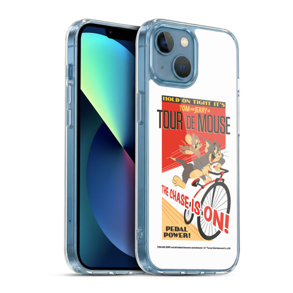 Tom and Jerry Retro Tour De Mouse Soft Gel Case for Apple iPhone 13 Mini & MagSafe
