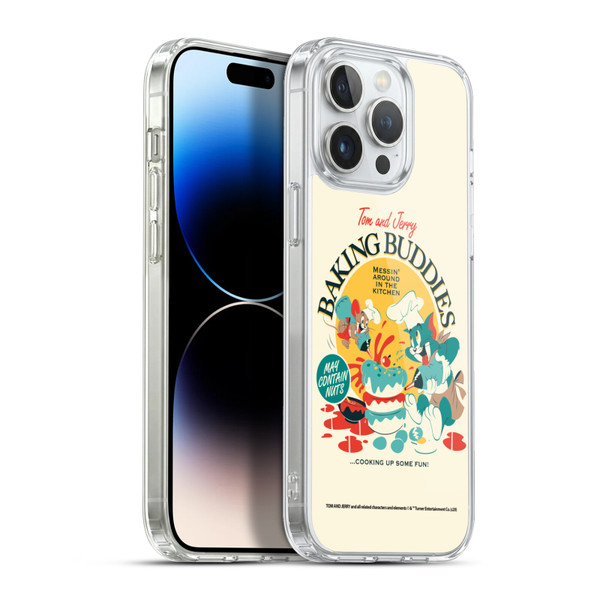 Tom and Jerry Retro Baking Buddies Soft Gel Case for Apple iPhone 13 Pro Max & MagSafe