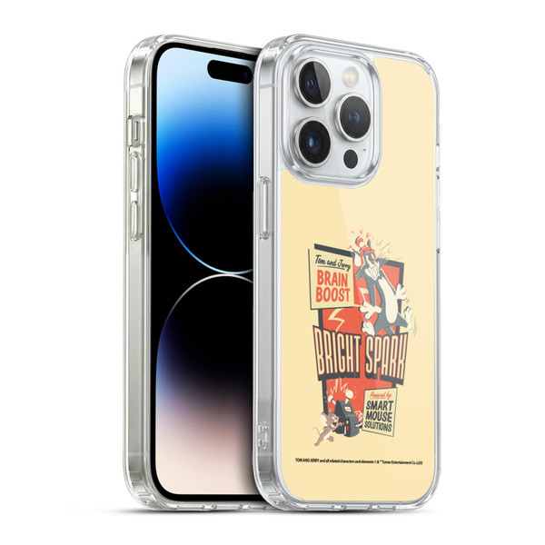 Tom and Jerry Retro Bright Spark Soft Gel Case for Apple iPhone 13 Pro & MagSafe