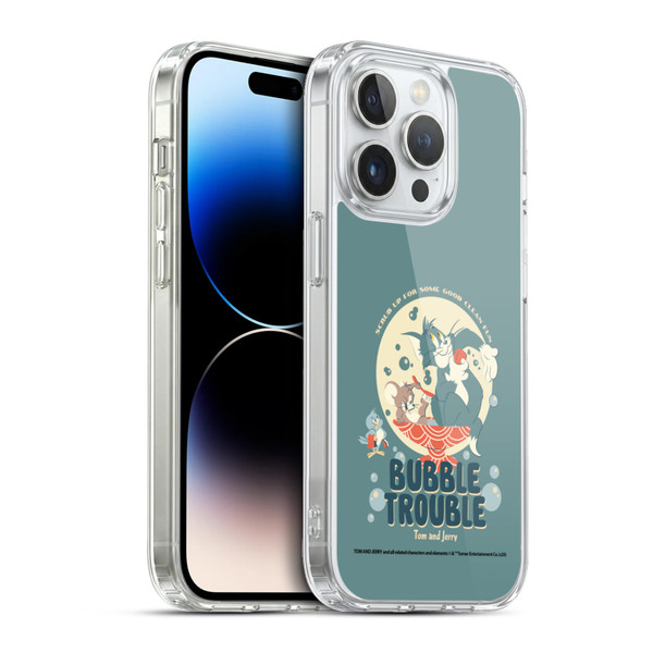 Tom and Jerry Retro Bubble Trouble Soft Gel Case for Apple iPhone 13 Pro & MagSafe